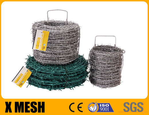 Cables de púas de doble hebra de 2,5 mm con tipo galvanizado sumergido en caliente para campos agrícolas
