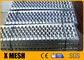 Rejilla de acero galvanizado inoxidable de 2 mm, pisada antideslizante de 240 x 4020 mm
