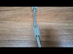 Recinto anti-corte con alambre de afeitar de Concertina 3,5 m de altura de calibre pesado agujero pequeño para prisión