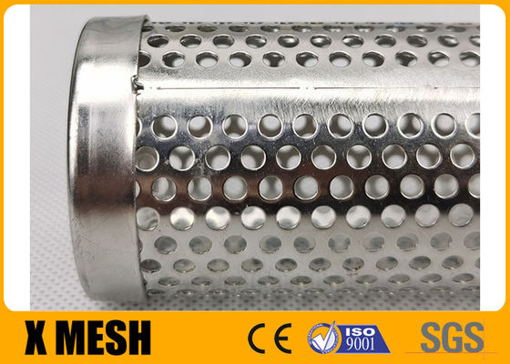 316L de acero inoxidable perforó la filtración de Mesh Filter Tube For Impurity del metal