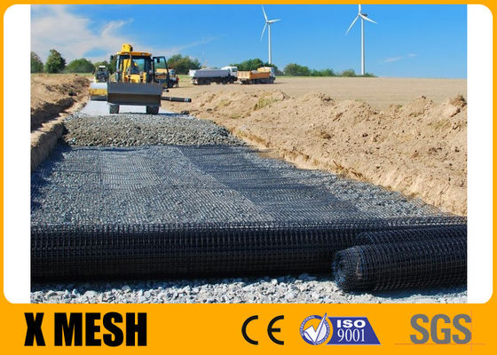 TGSG20 20 PP Geogrid biaxial ASTM D4595 Geogrid Mesh For Roads