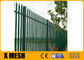 La cerca Panels Green Pvc del hierro labrado de la sección 68m m de W cubrió para la fábrica de productos químicos