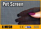 Negro y gris malla resistente a mascotas ancho 60 pulgadas 30% material de PVC como pantalla de la ventana del perro