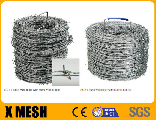 El alambre de púas galvanizado con cuatro barbas tipo de giro inverso de alta tracción para la seguridad itar