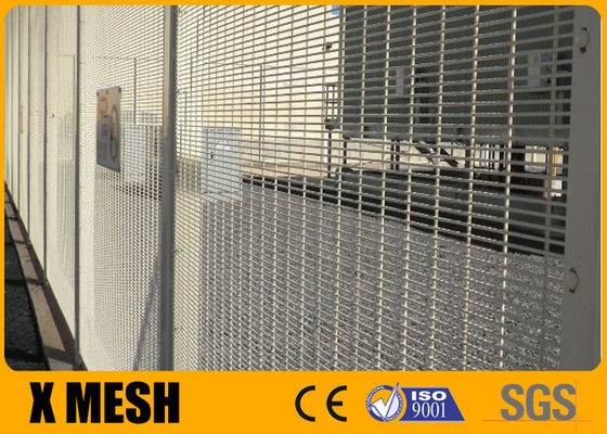 La subida anti galvanizada Mesh Fence 358 del corte anti anti del hurto de la visión clara soldó con autógena